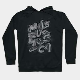 lettering more than music Hoodie